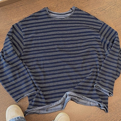 ボーダーワイドスリーブロングTシャツ K0619