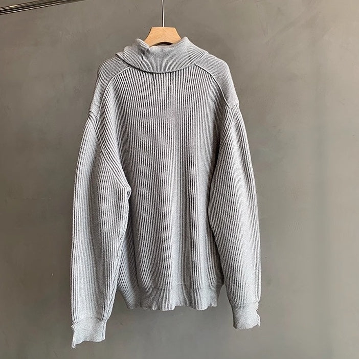 クラッシュカットリブニット K0681