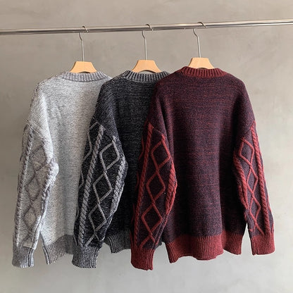 ダイヤパターンルーズフィットニット K0736