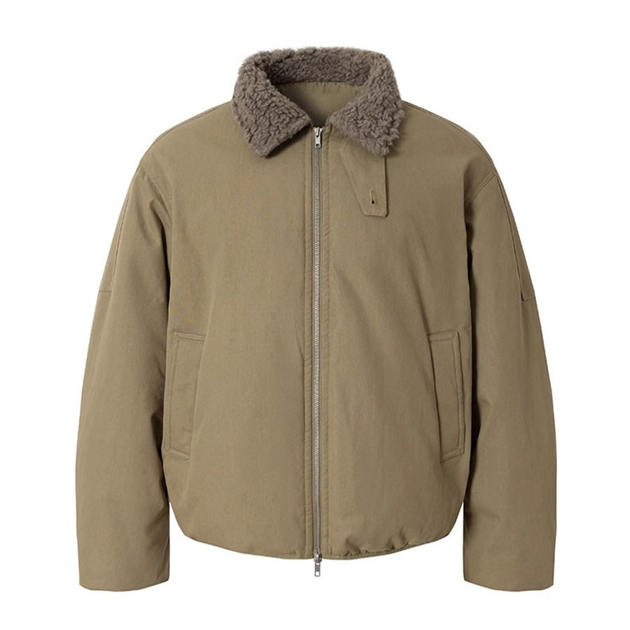 ボアカラージップブルゾン K0771