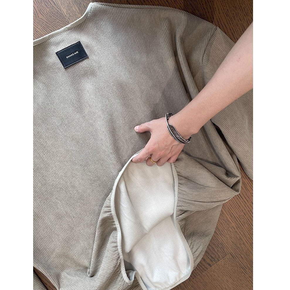 コーデュロイルーズプルオーバー K0752