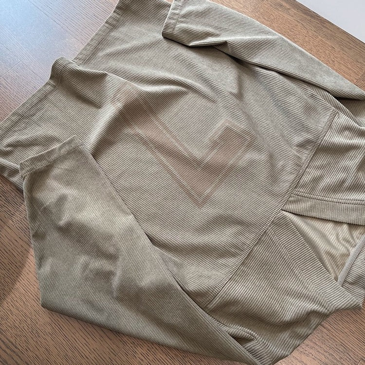 コーデュロイナンバリングロングTシャツ K0623