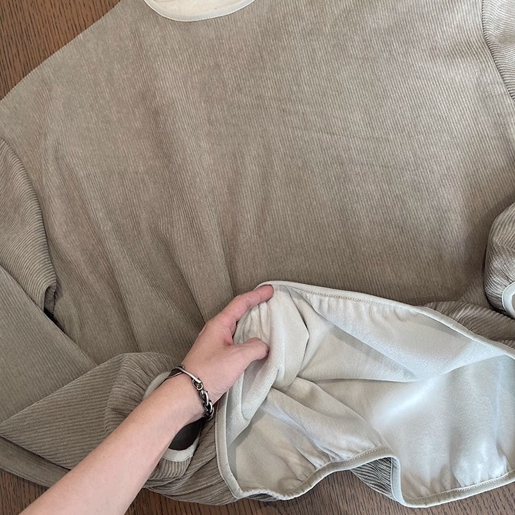 コーデュロイルーズプルオーバー K0752