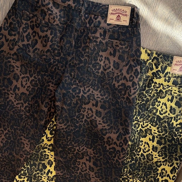 レオパードワイドカーブパンツ K0748