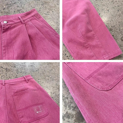 ウォッシュドタックワイドパンツ K0833