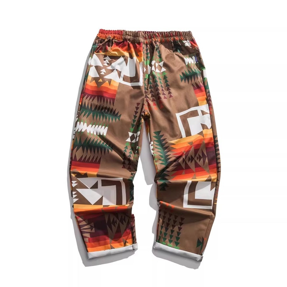 ネイティブパターンワイドパンツ K0832