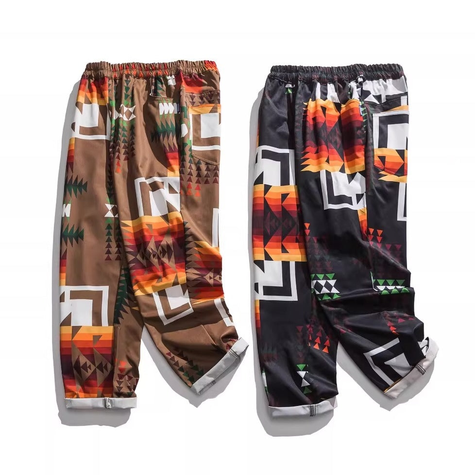 ネイティブパターンワイドパンツ K0832