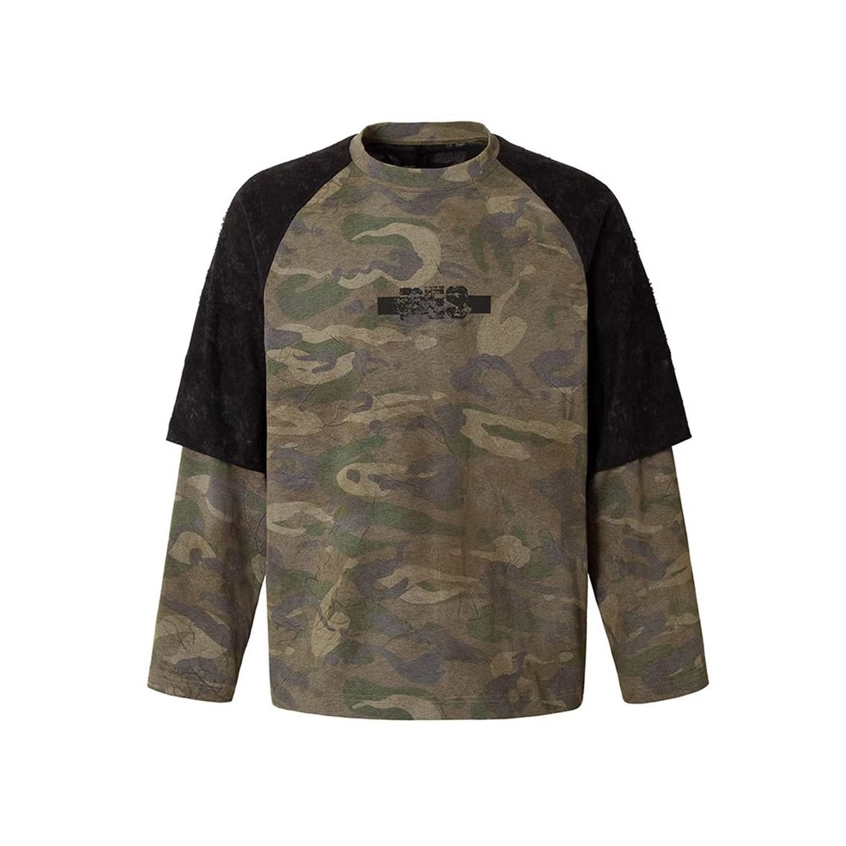 カモフラパネルデザインTシャツ K0857