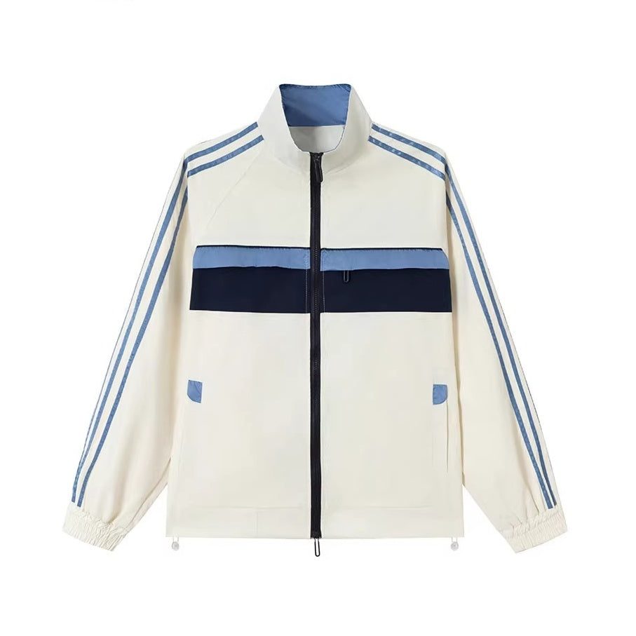 レトロラインスタンドジップジャケット K0861