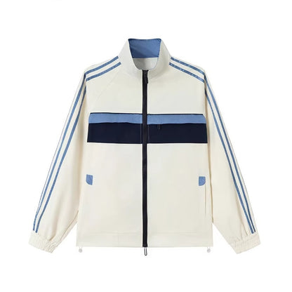 レトロラインスタンドジップジャケット K0861