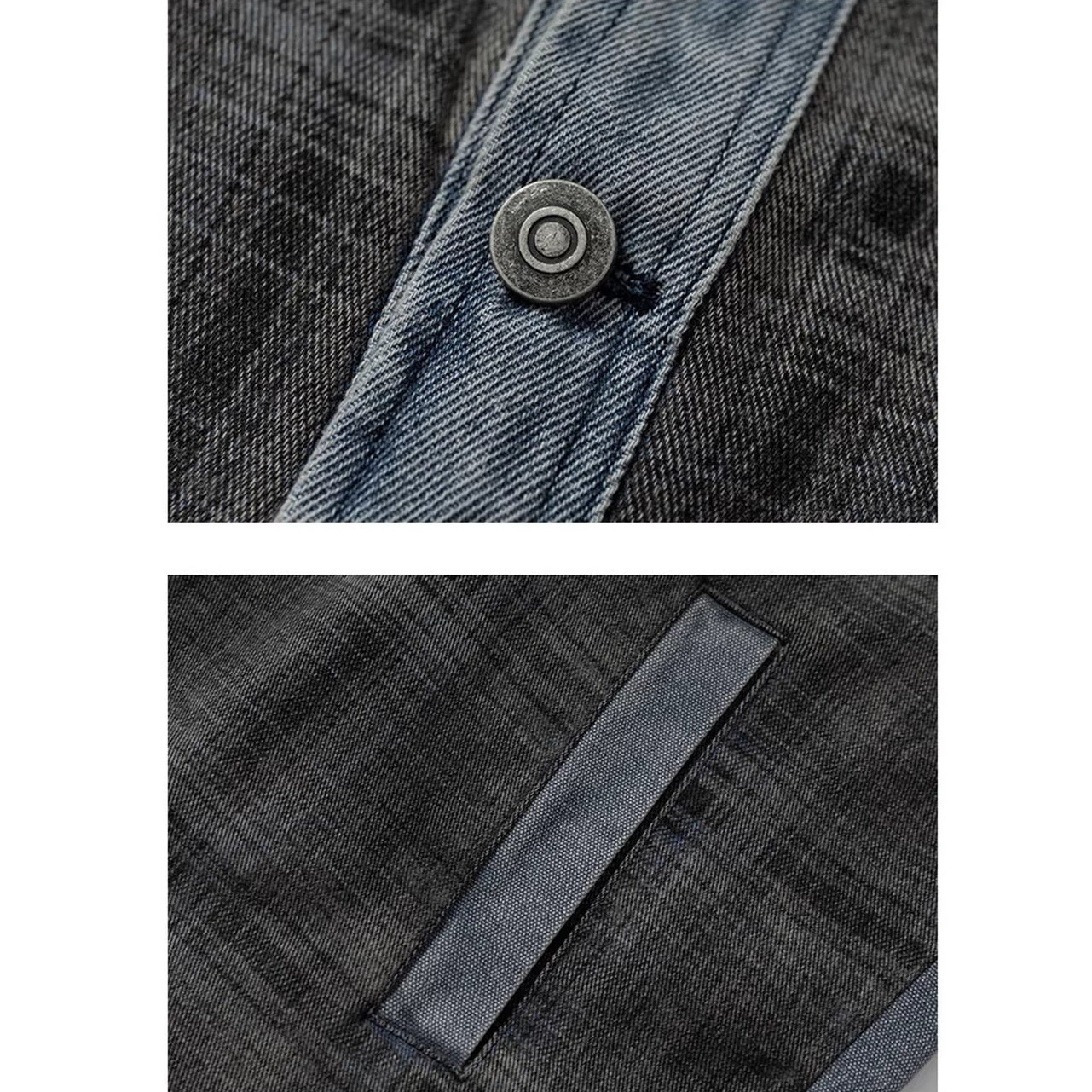 チェックデニムコンビネーションジャケット K0859