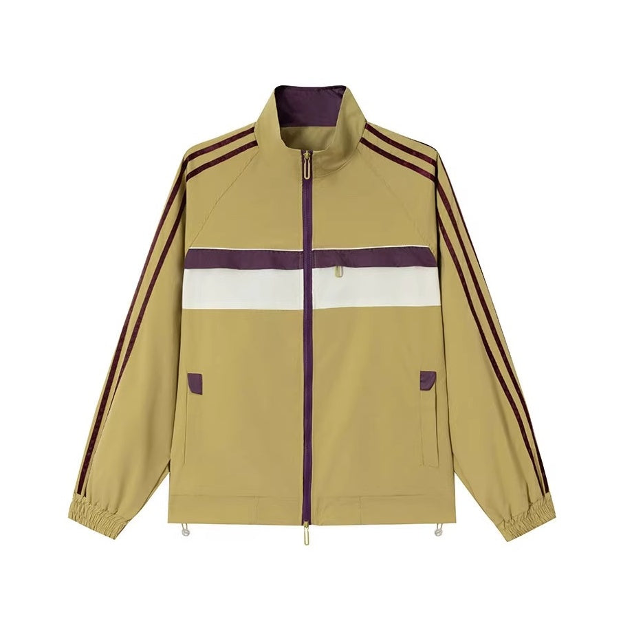 レトロラインスタンドジップジャケット K0861