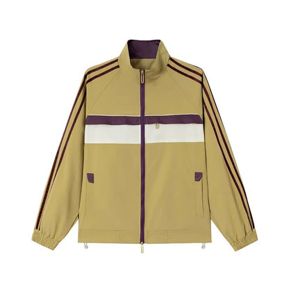 レトロラインスタンドジップジャケット K0861