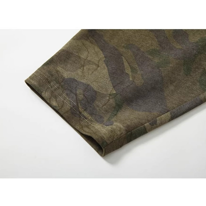 カモフラパネルデザインTシャツ K0857