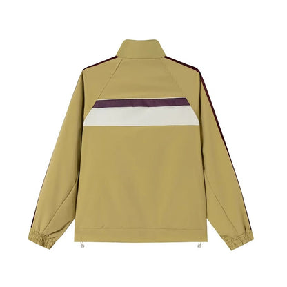 レトロラインスタンドジップジャケット K0861