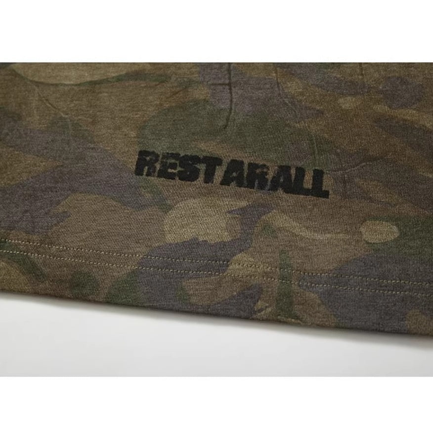 カモフラパネルデザインTシャツ K0857