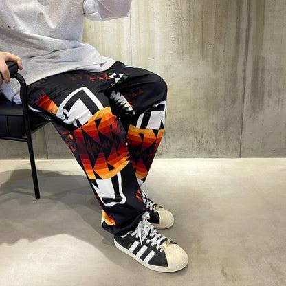 ネイティブパターンワイドパンツ K0832