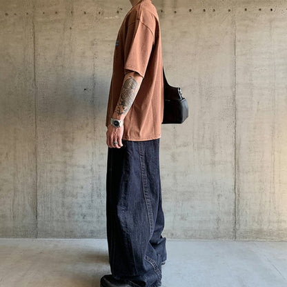 レトログラフィックワイド半袖Tシャツ K0878