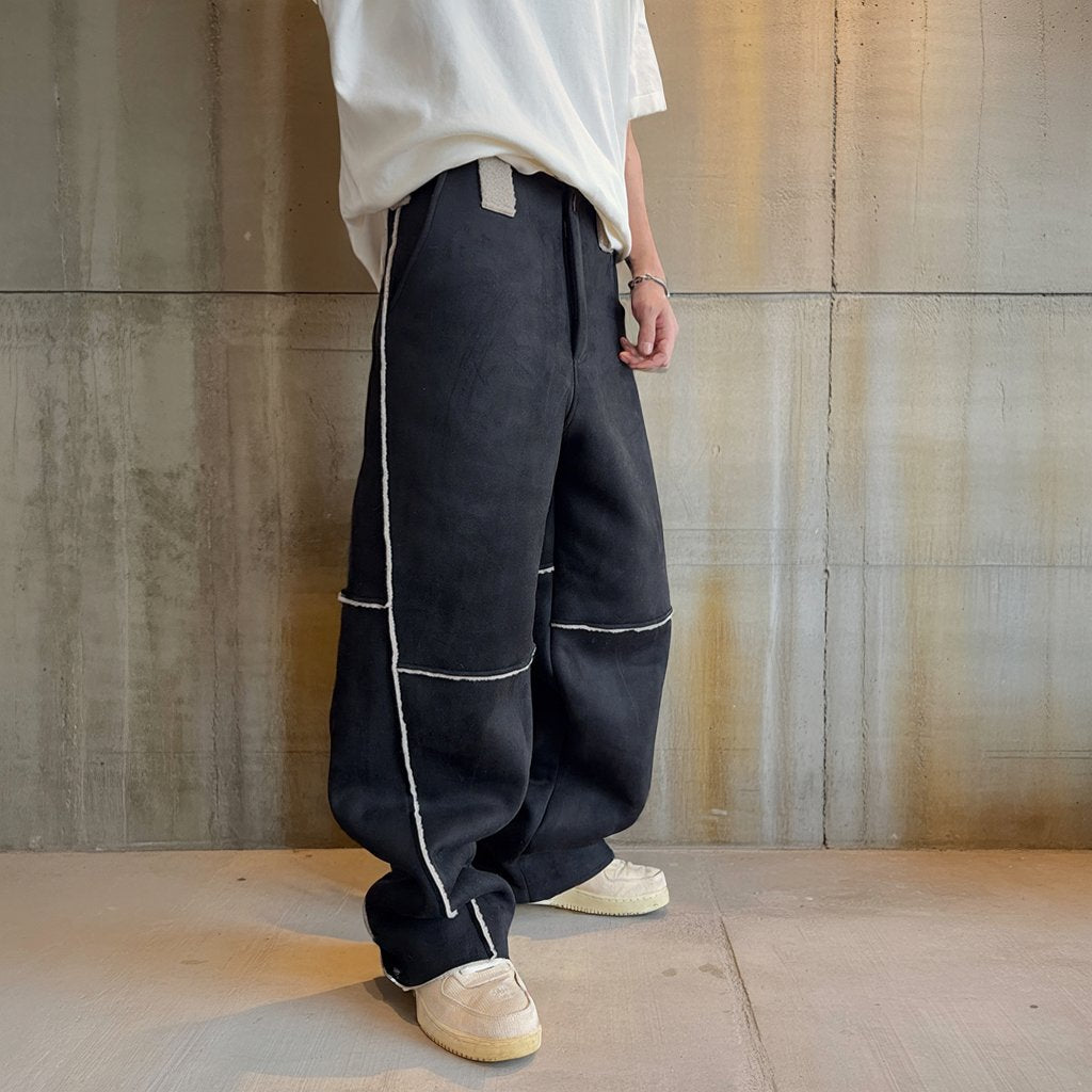 ミックステクスチャーパネルワイドパンツ K0788