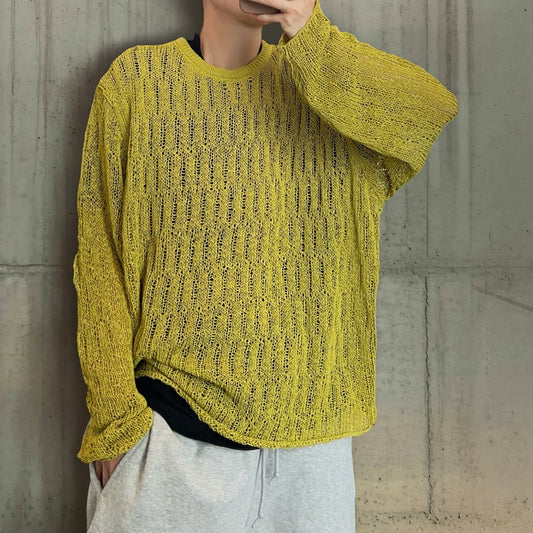 シアーメッシュルーズニット K0884