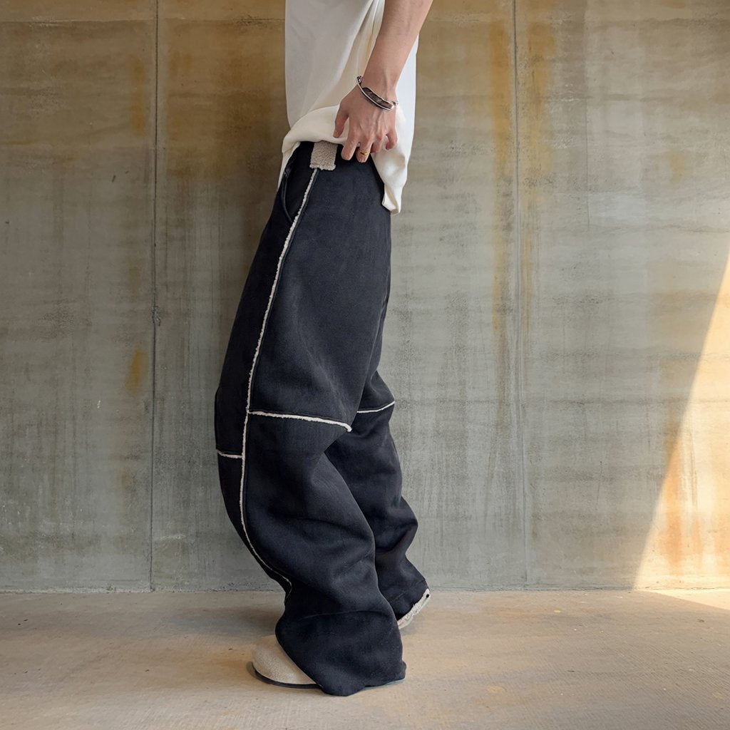 ミックステクスチャーパネルワイドパンツ K0788