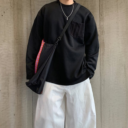 ケーブルアクセントロングTシャツ K0826