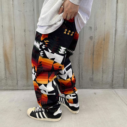 ネイティブパターンワイドパンツ K0832