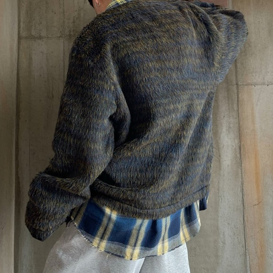 ルーズフォルムミニマルカーディガン K0874