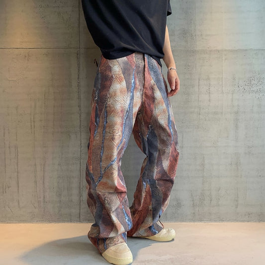 ペインティンググラフィックパンツ K0864