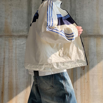 レトロラインスタンドジップジャケット K0861