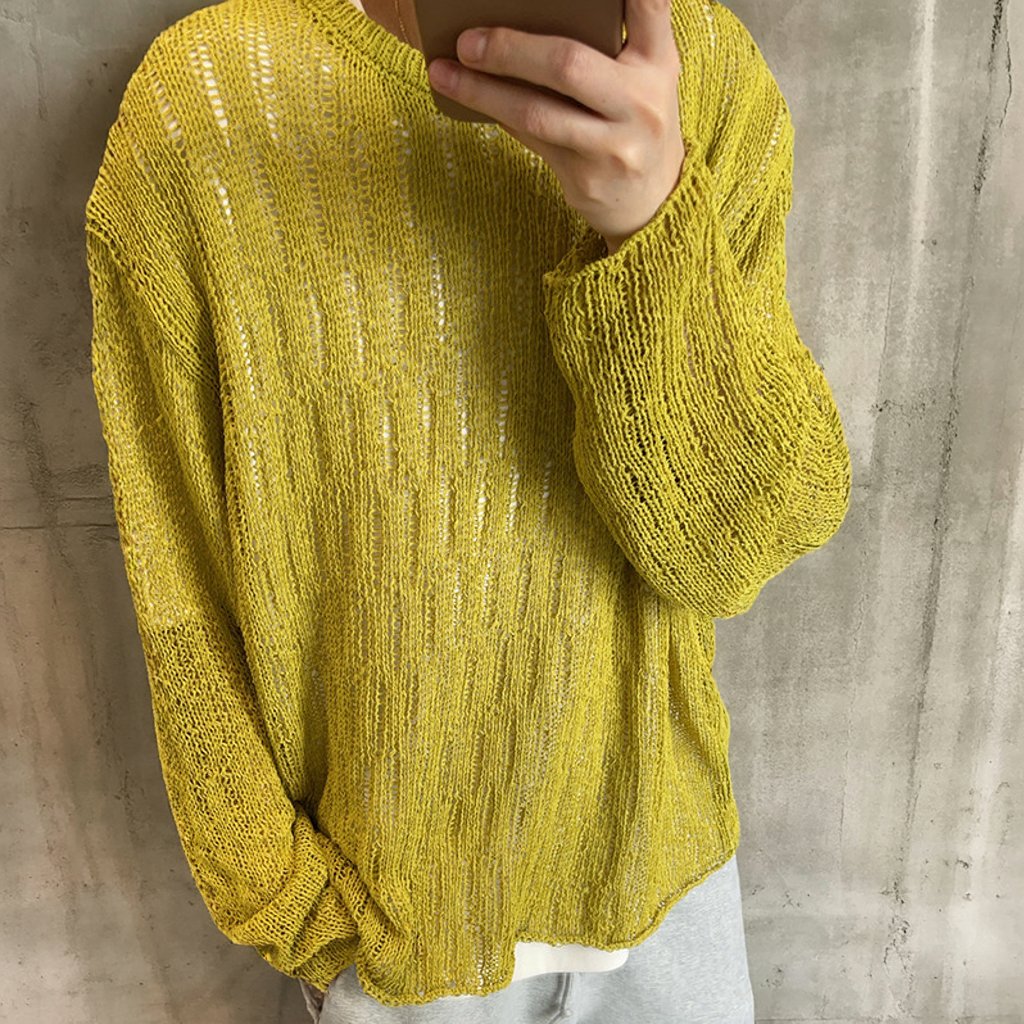 シアーメッシュルーズニット K0884