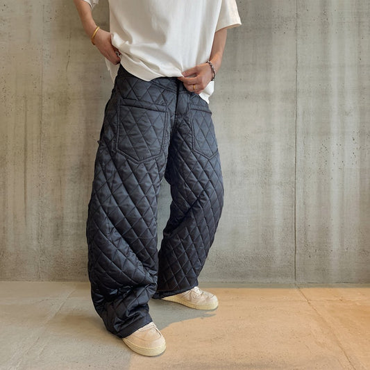 キルティングワイドパンツ K0821