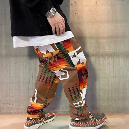 ネイティブパターンワイドパンツ K0832