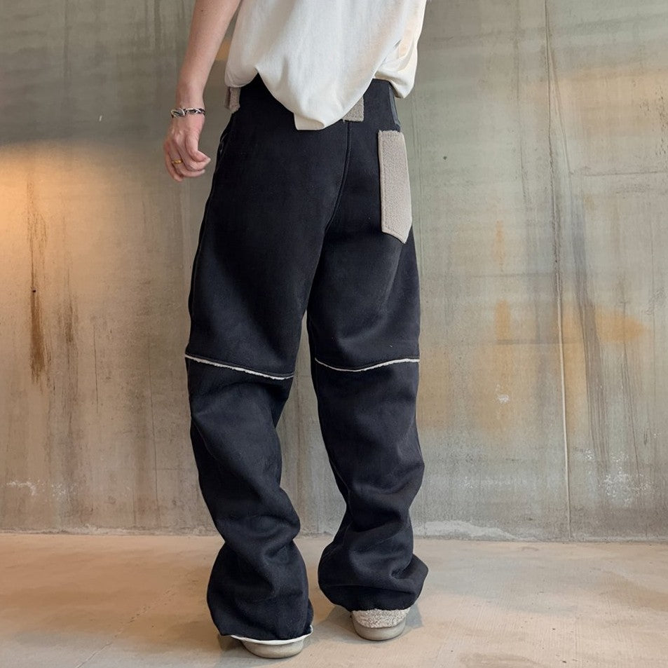 ミックステクスチャーパネルワイドパンツ K0788