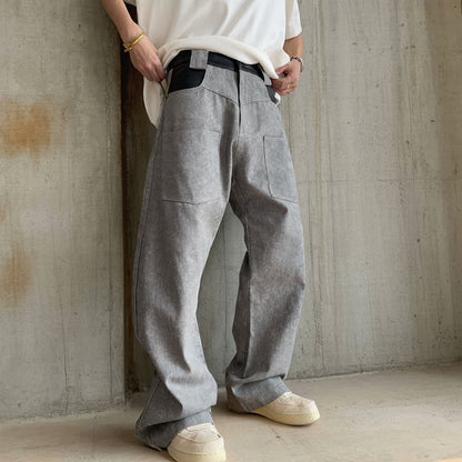 ツートーンポケットワイドパンツ K0866