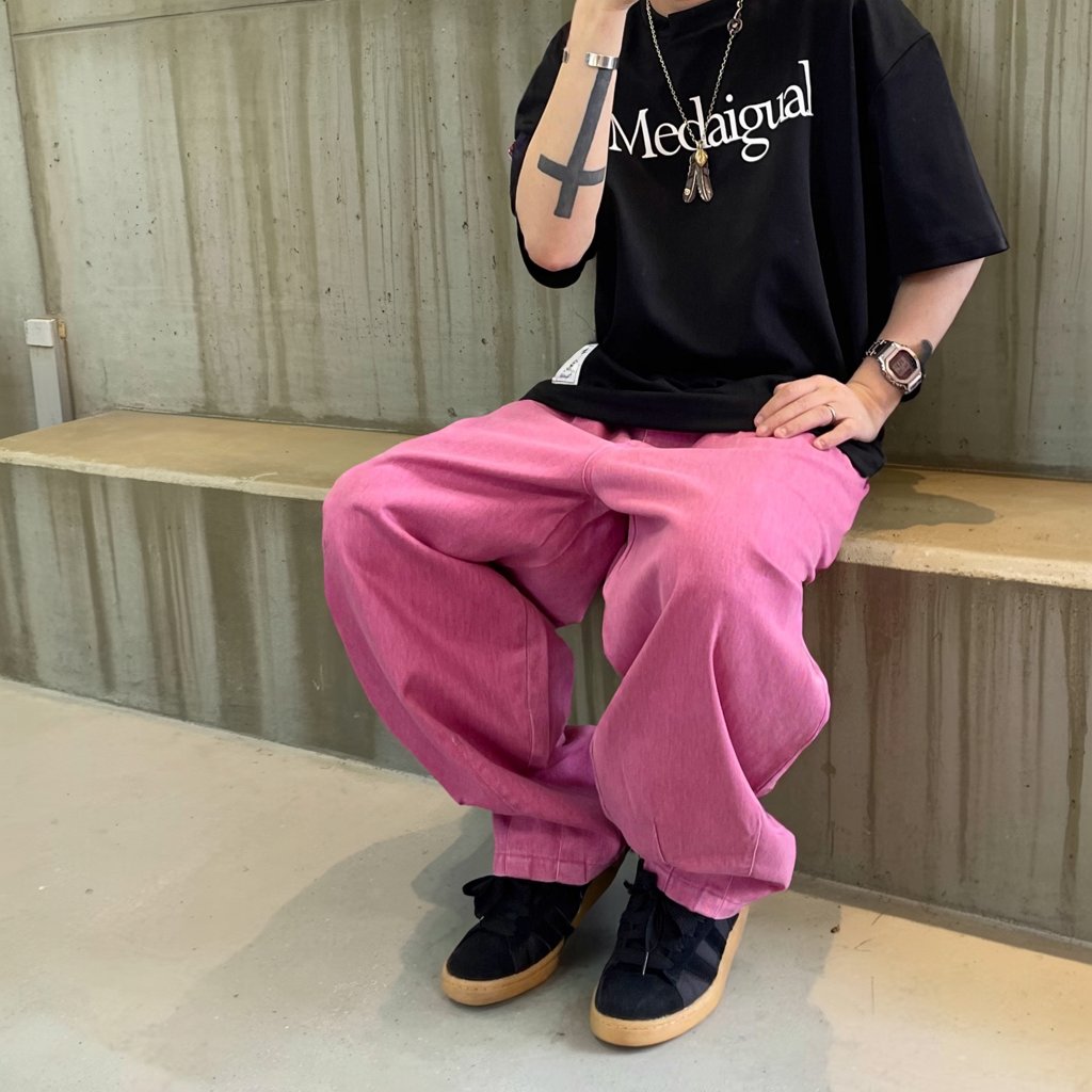 ウォッシュドタックワイドパンツ K0833