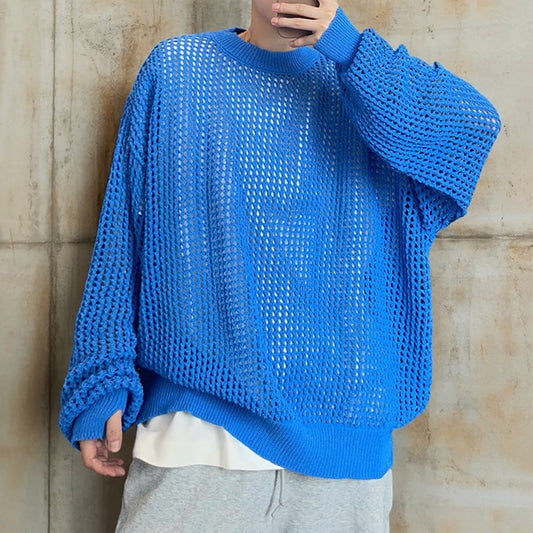 メッシュオーバーサイズニット K0883