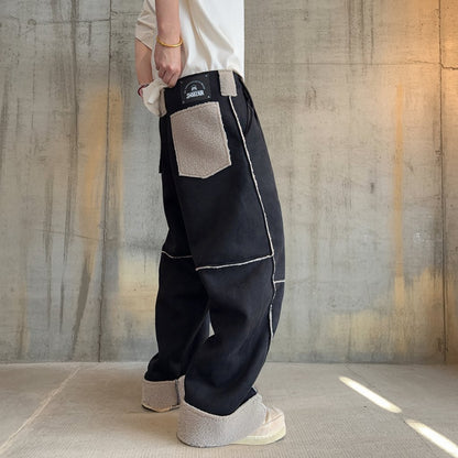 ミックステクスチャーパネルワイドパンツ K0788