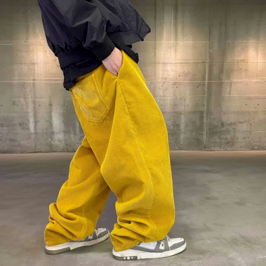 【OUTLET/即納】コーデュロイボリュームタックパンツ K0636