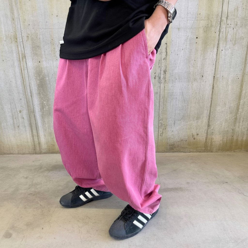 ウォッシュドタックワイドパンツ K0833