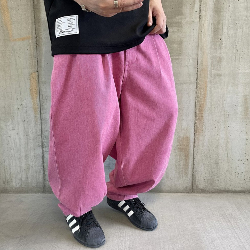 ウォッシュドタックワイドパンツ K0833