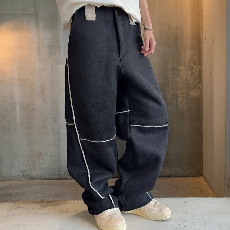 ミックステクスチャーパネルワイドパンツ K0788