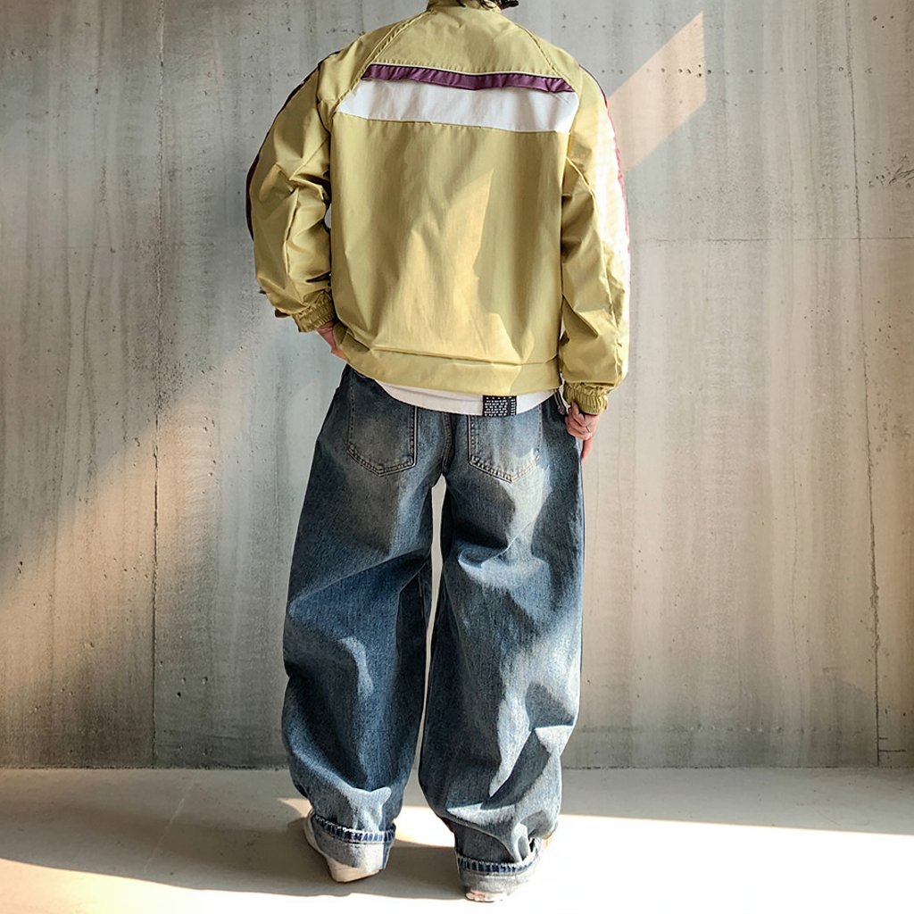 レトロラインスタンドジップジャケット K0861