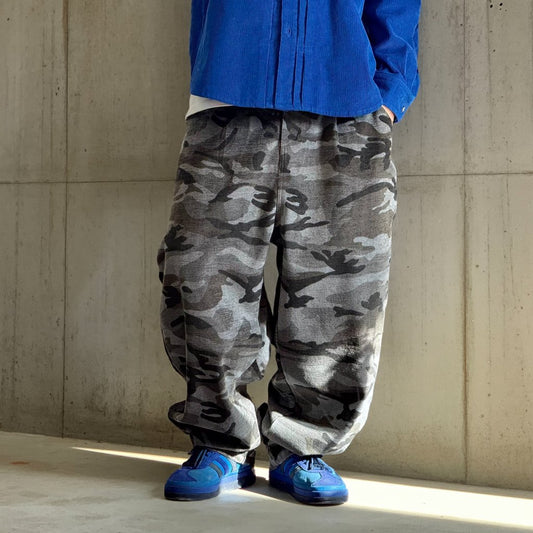 カモフラージュリラックスワイドパンツ K0822