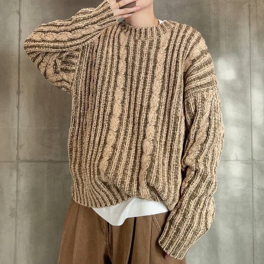 ケーブルリブミックスニット K0799