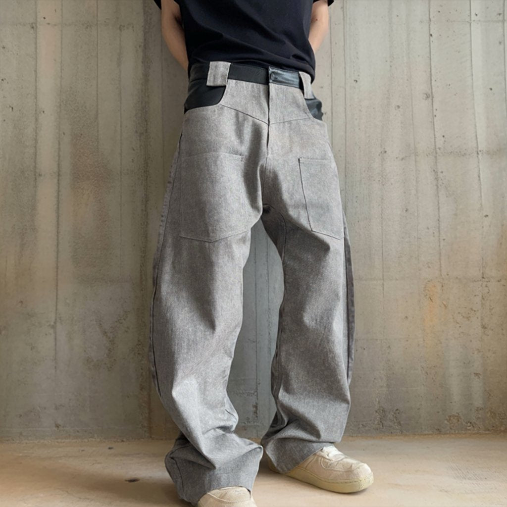 ツートーンポケットワイドパンツ K0866